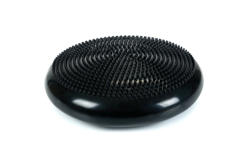 Cando-30-1870 CanDo Inflatable Balance Disc for Balance Training, Proprioception, Strengthening Lower Extremities, Posture, Back Pain, Stress Relief, Restlessness and Anxiety. Black, 14â€ Diameter - Image 2